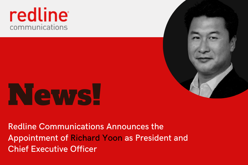 Telecommunications veteran Richard Yoon has been appointed Redline Communications’ new president and chief executive officer and will lead the company into its next decade of growth.