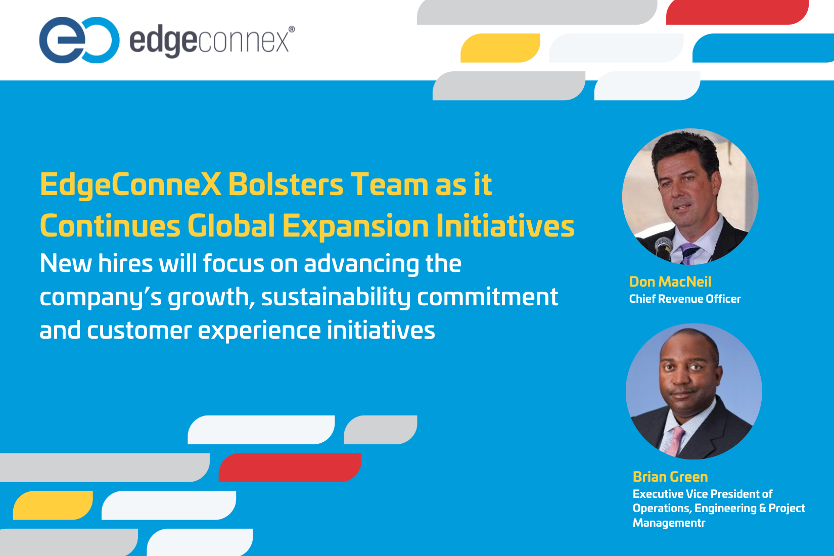 EdgeConneX Bolsters Team as it Continues Global Expansion Initiatives