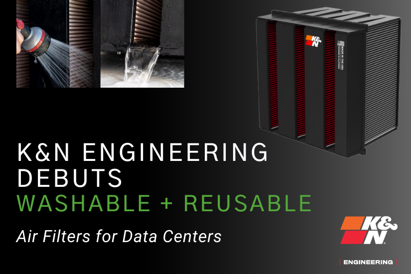 K&N Engineering Debuts Washable, Reusable Air Filters for Data Centers