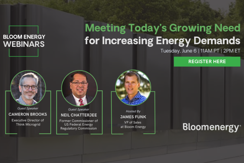Bloom Energy Launches New Webinar Series: Take Charge of Your Power