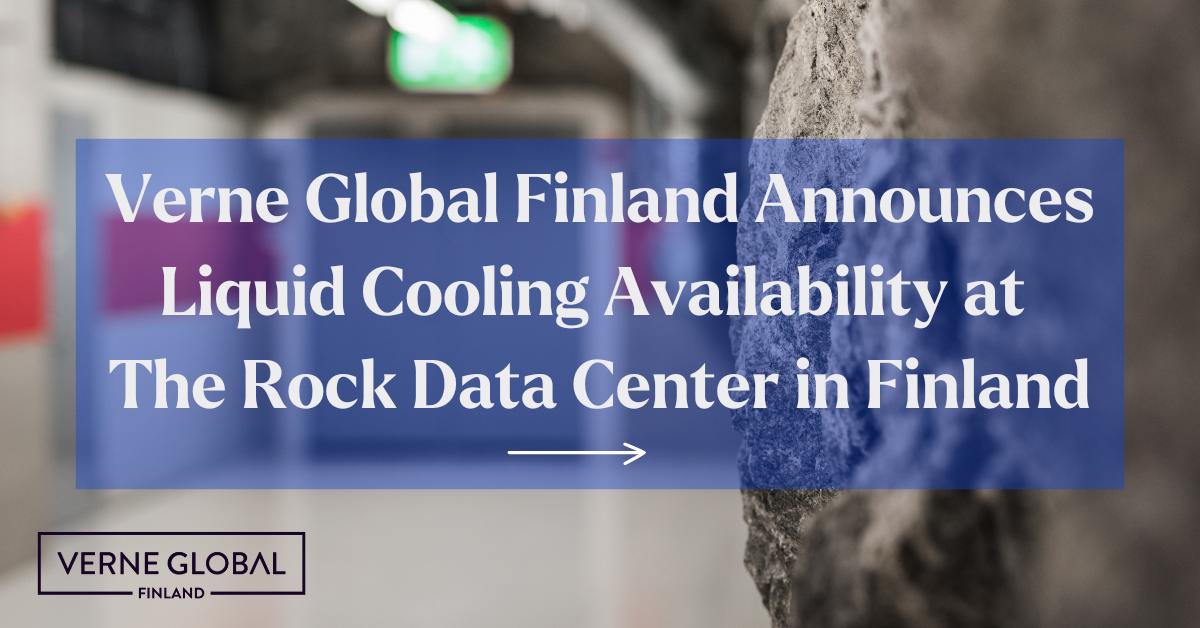 Verne Global Finland direct liquid cooling news