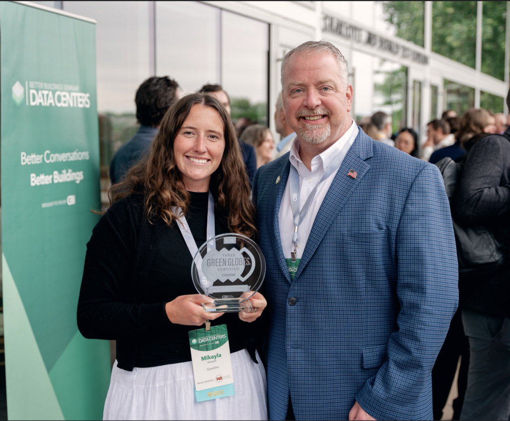 Crusoe Accepting GBI award