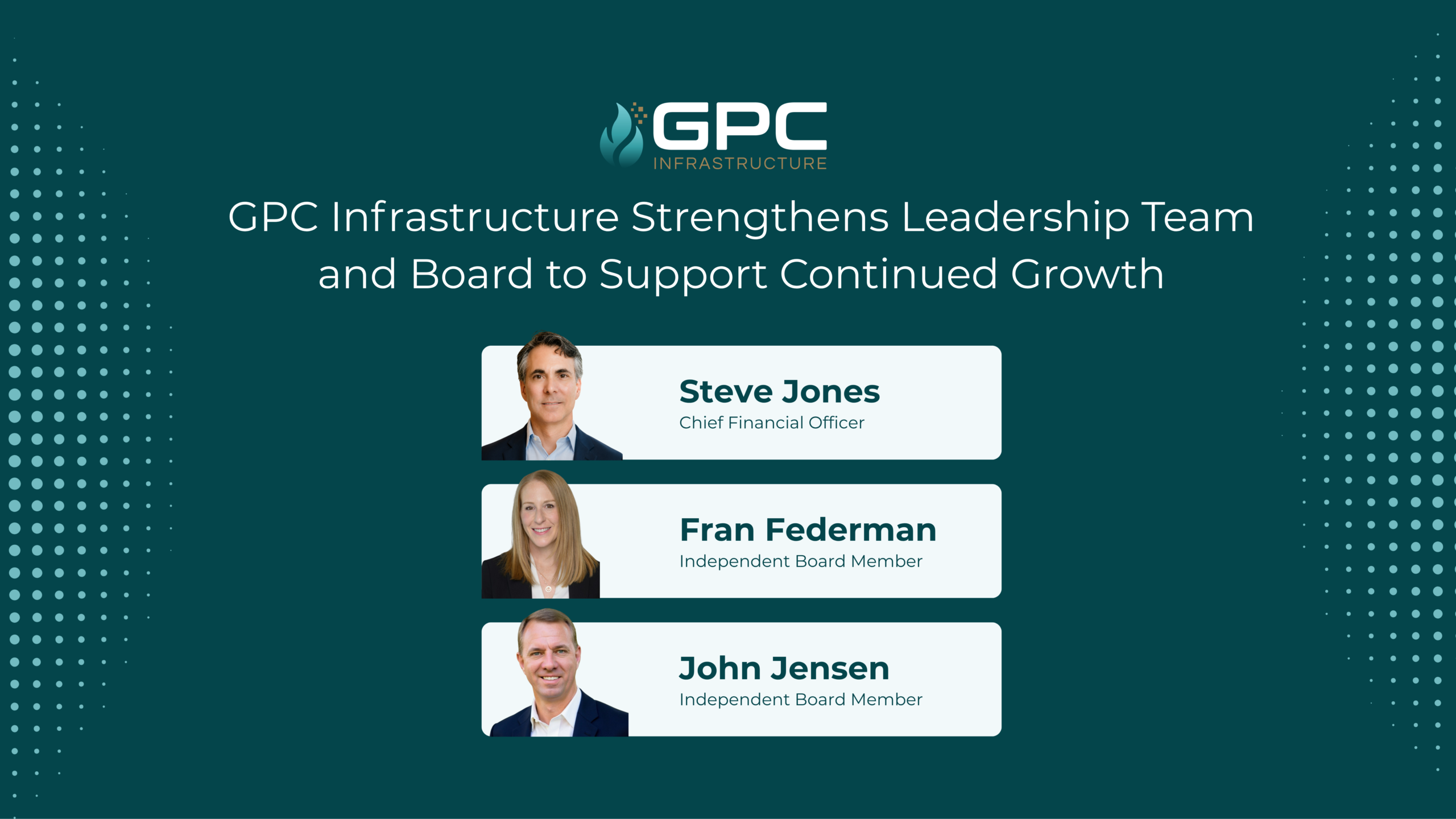 gpc infrastructure expands leadership; team